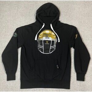 Notre Dame Hoodie Guinness Pint Glass Men's Small Black Fighting Irish Football